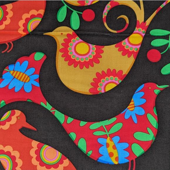 3 Yds "Pretty Bird" Spice Pillow & Maxfield Michael Miller Fabrics Vintage 2010 - Picture 7 of 9